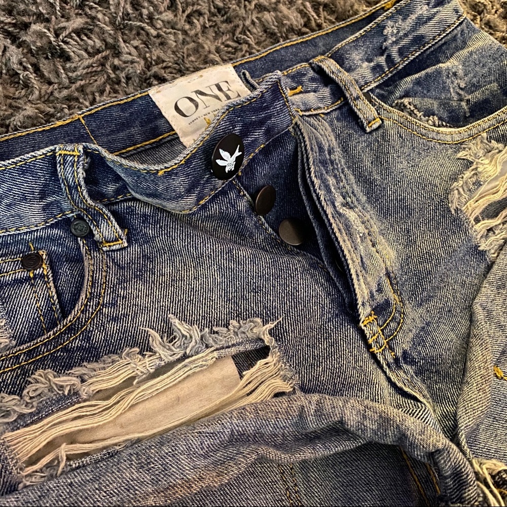 [ ONE TEASPOON ] bandits jean shorts